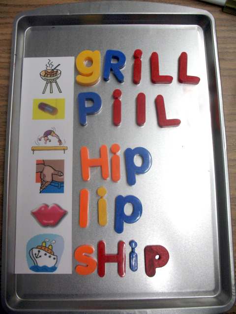 magnetic spelling activity